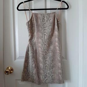 Urban Outfitters Snakeskin Mini Dress Size XS